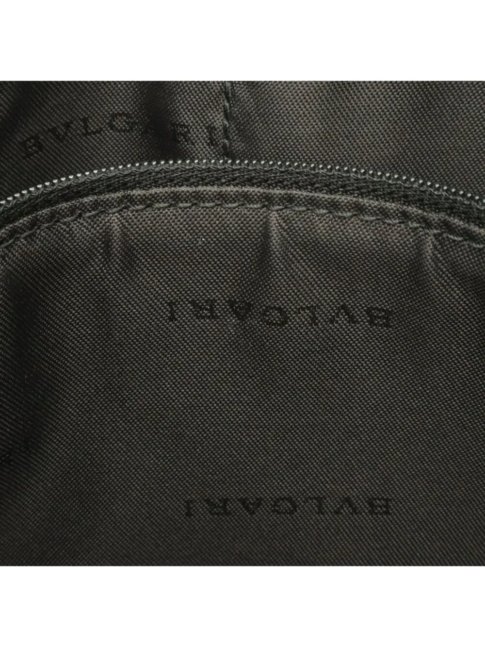 Bvlgari Weekend Shoulder Bag Crossbody Leather Dark Gray Black